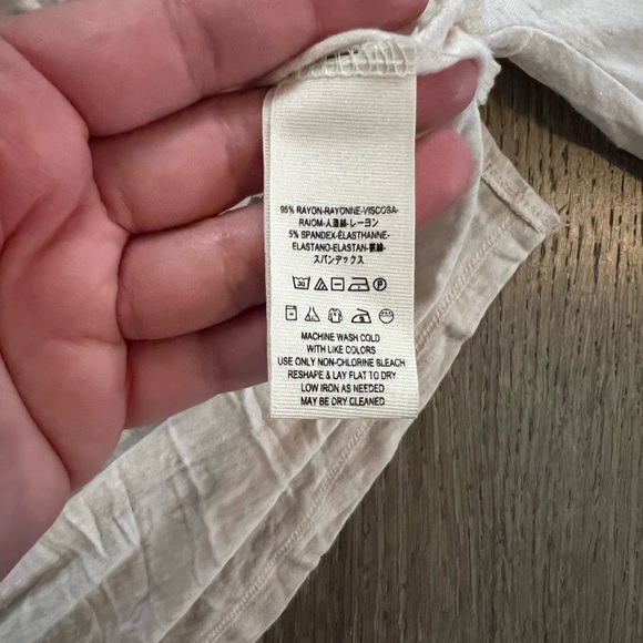 Free People beige Dolman Top Deep V-neck Swing - Picture 6 of 6